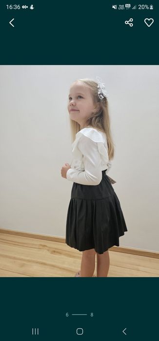 Komplet dla dziewczynki,  bluzka + spódniczka
