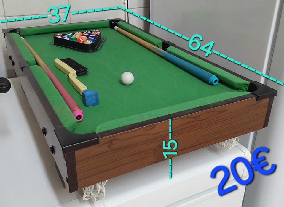 JOGO DE SNOOKER E MATRAQUILHOS RESISTENTES.Criança,Casa,Sala,Quarto.