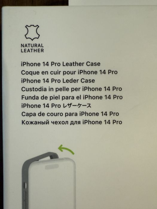 Oryginalne NOWE! etui iPhone 14 Pro Leather Orange ! WROCŁAW!