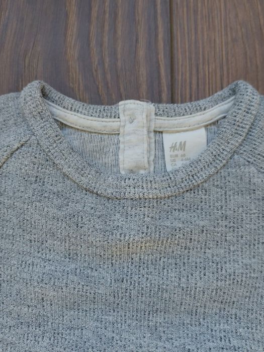 Szary dres zestaw komplet H&M rozm. 68