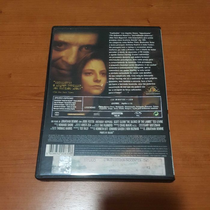 O SILÊNCIO DOS INOCENTES (Jodie Foster/Anthony Hopkins)Ed.Especial2dvd
