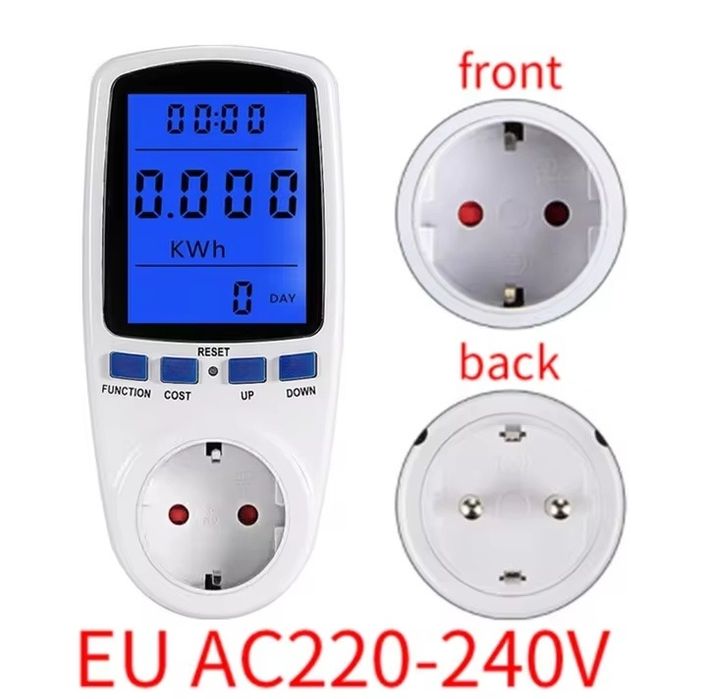 Цифровий вимірювач потужності мощності, ватметр. 220 вольт