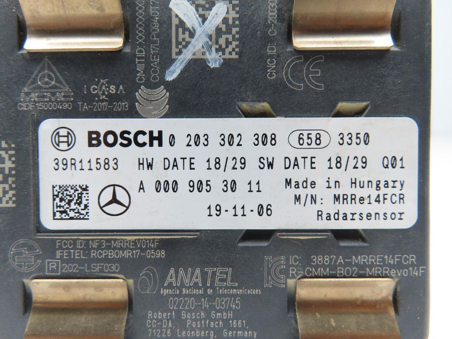 Sensor Acc / Radar Distancia Mercedes-Benz A-Class Ref: A0009053011