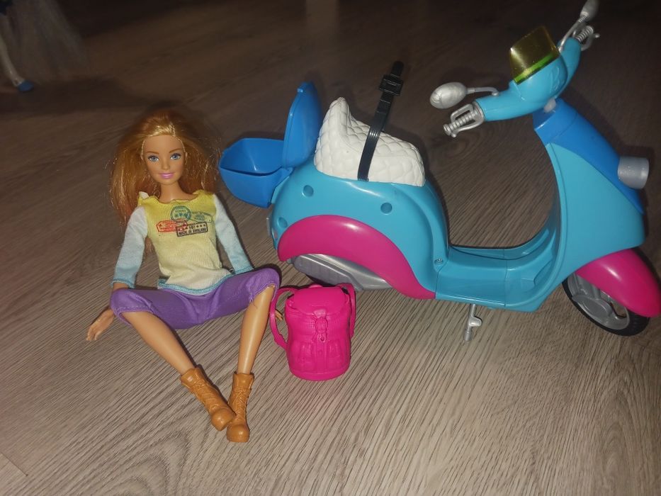 Barbie na skuterze jak nowa