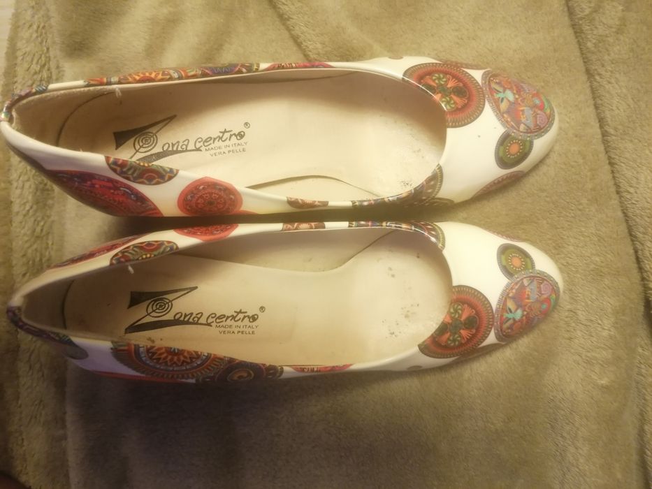 Czółenka skóra naturalna włoska 37