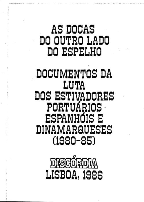 "As Docas Do Outro Lado Do Espelho" de Vários [Novo]