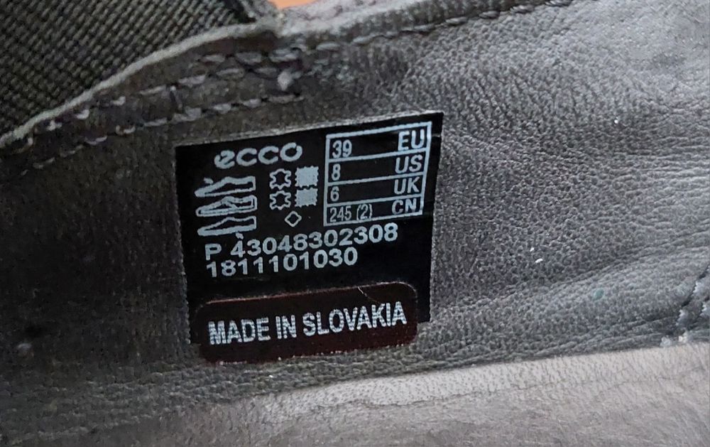 Ecco Soft туфли мокассины слипоны ориг.р.39(25,5см)