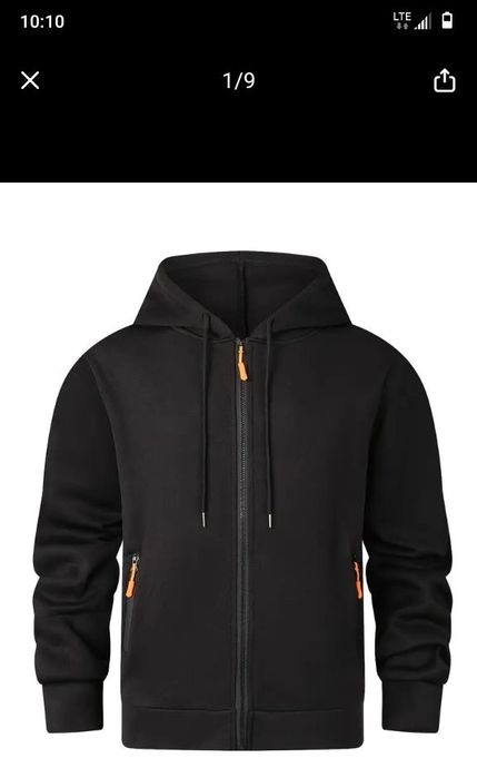 Wiosenna nowa bluza polarowa  XXL. Czarna.