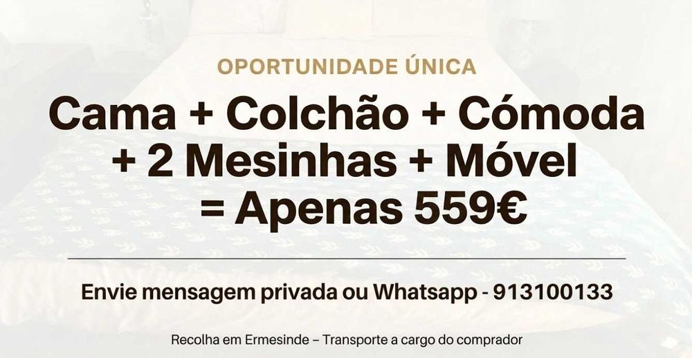 Movel de Quarto de Casal com colchao