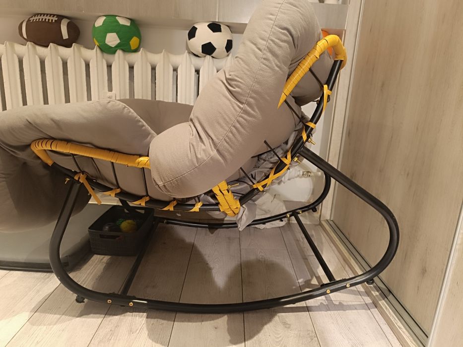 Fotel Leżak Ogrodowy Bujany , Leżanka Do Salonu Na Taras