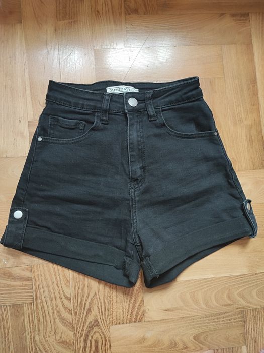 Krótkie spodenki dżinsowe wysoki stan