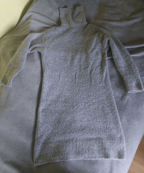 Sukienka z wełna i moherem