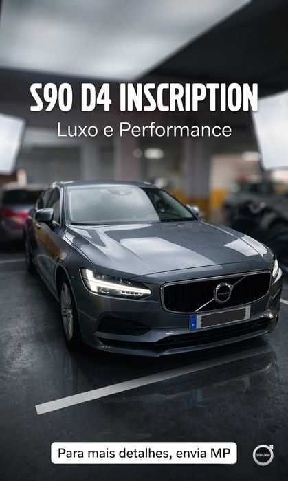 Volvo S90 D4 Geartronic (190 cv) | 2019 | Apenas 60.000 km | Como Novo