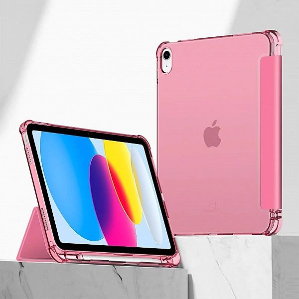 Etui Tech-Protect SC Pen Hybrid na iPad 10 / 2022 - różowe - przezrocz