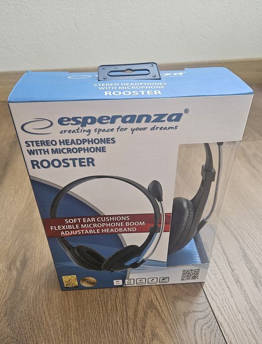 Słuchawki z mikrofonem do komputera ESPERANZA