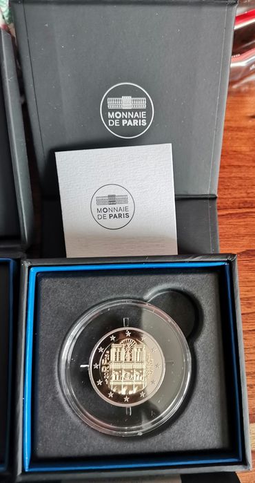 Conjunto de 3 Moedas 2€ proof França monumentos icónicos