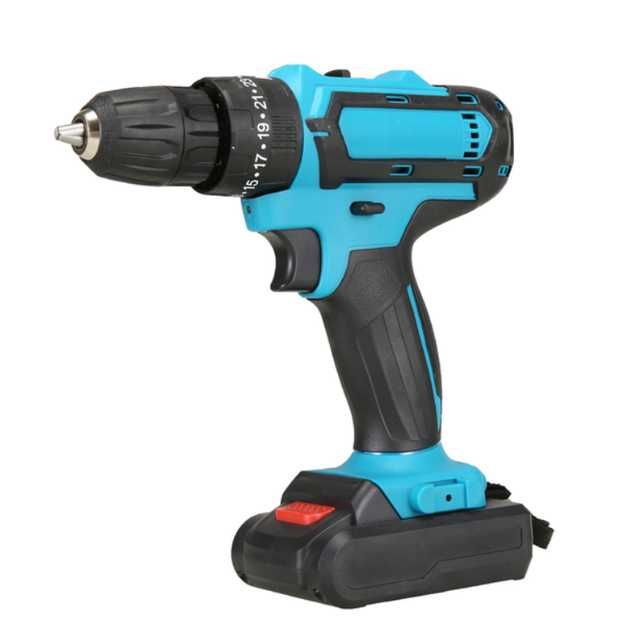 Аккумуляторная дрель-шуруповёрт 2 АКБ в кейсе с набором инструмента .