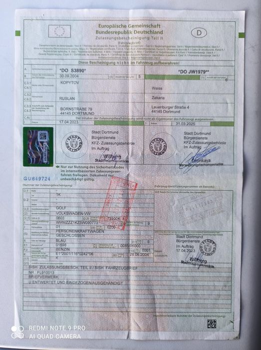 Volkswagen golf продаж