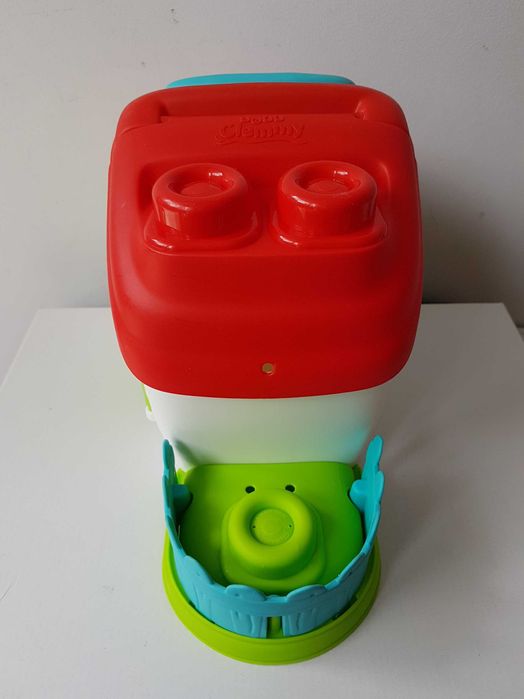 Clementoni sorter farma domek miękkie klocki Soft Clemmy pies krowa