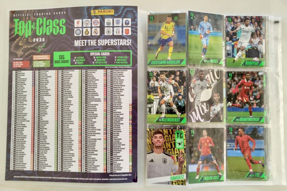 Karty Top Claas 2025 - zestaw 72  kart