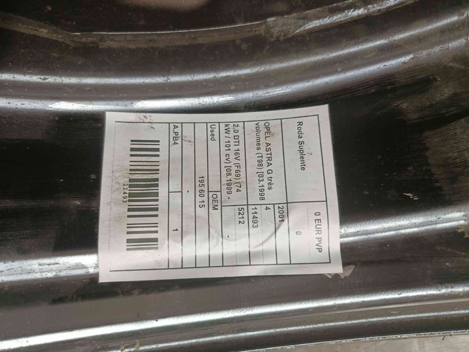 Pneu suplente OPEL Astra G Sedan (F69_)