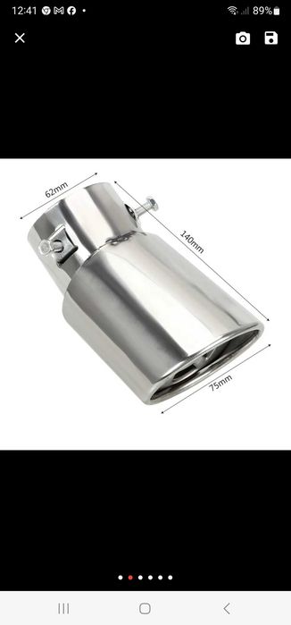 Ponteira de escape nova