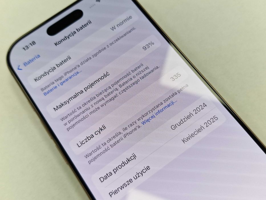 Iphone 16 PRO 128GB/ Desert Titanium/ A3293/ BAT 93%/ Grade A + ładow