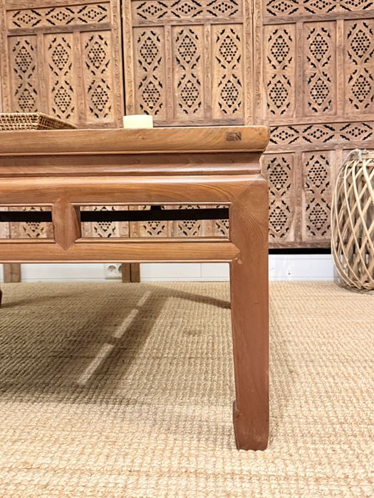 mesa, centro, apoio, chá, aparador, olmo, oriental, rustica