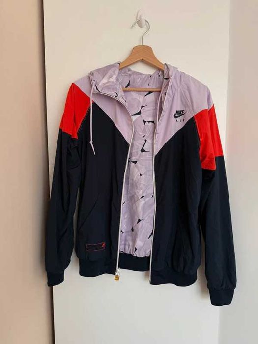 Kurtka z kapturem Nike air sportowa sport dwustronna letnia lilia