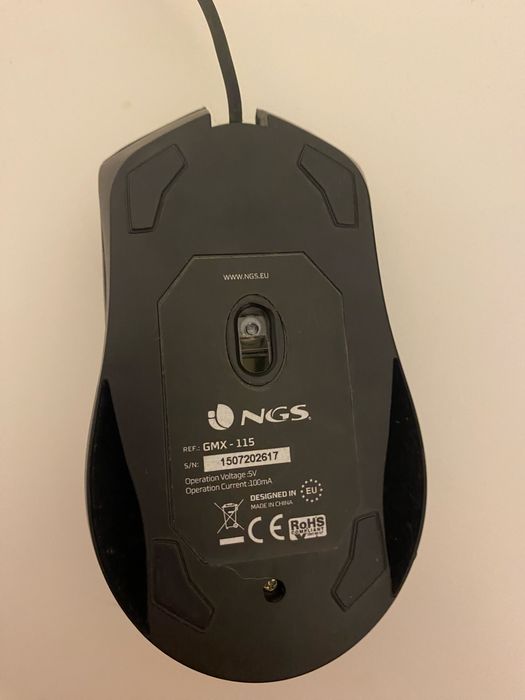 Rato gaming com fio NGS GMX-115 preto