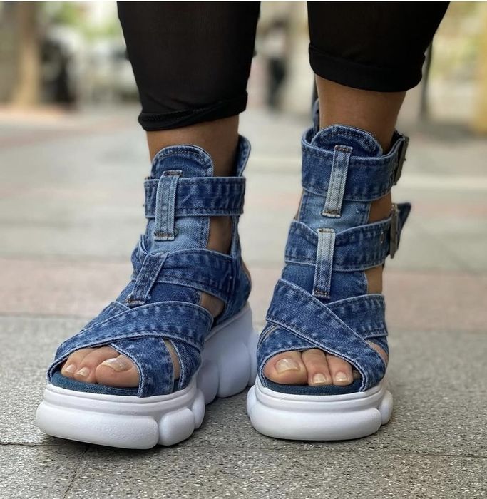 Dżinsowe sandały  36,37,38,39,40