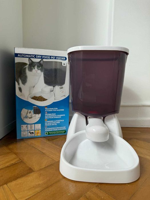 Alimentador automica de comida para animais + peixe + tigela