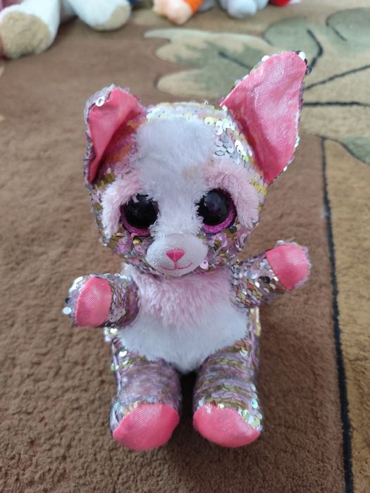 Cekinowy pluszowy miś