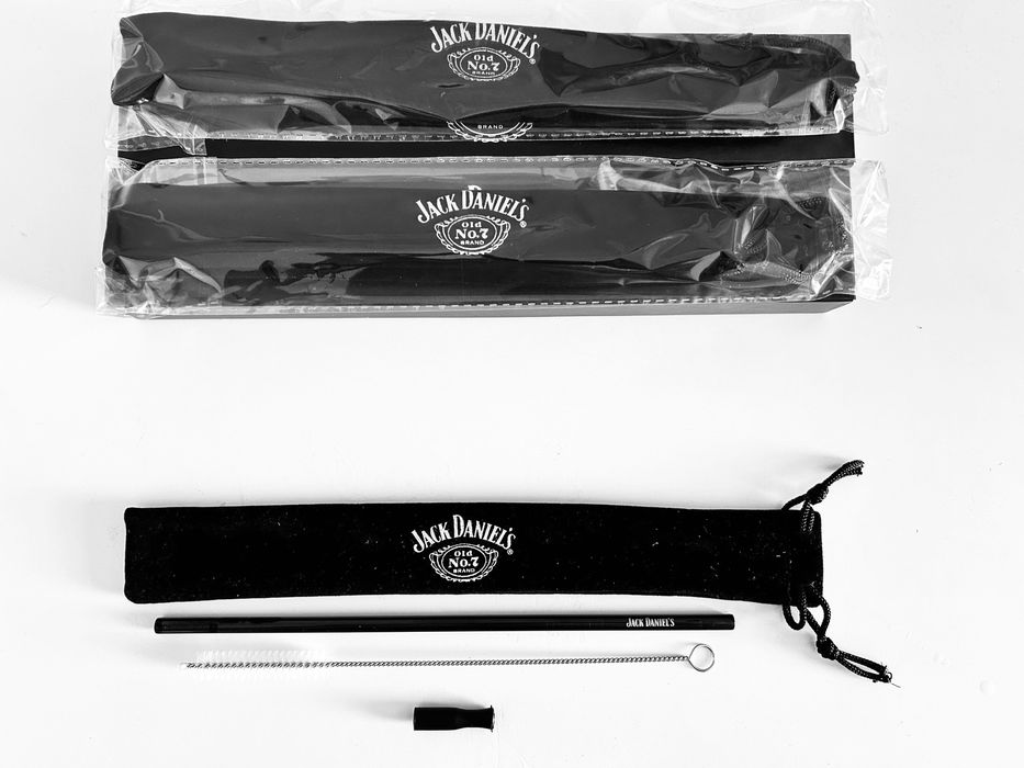 Metalowe słomki/rurki Jack Daniel’s - NOWE