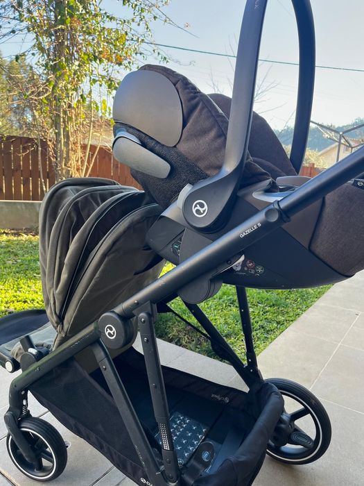 Carrinho Gazelle S + Ovo + Cadeira Passeio + isofix
