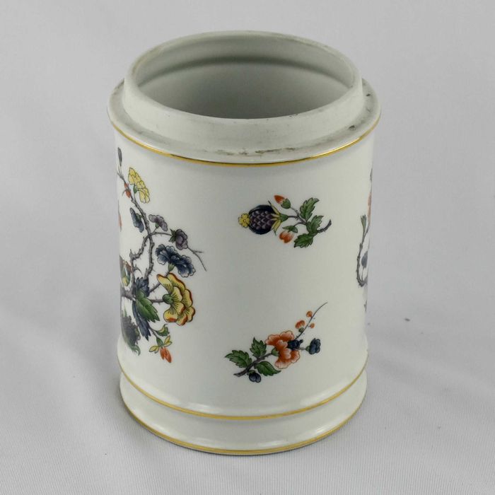 Frasco de farmácia porcelana Vista alegre com tampa em casquinha n2