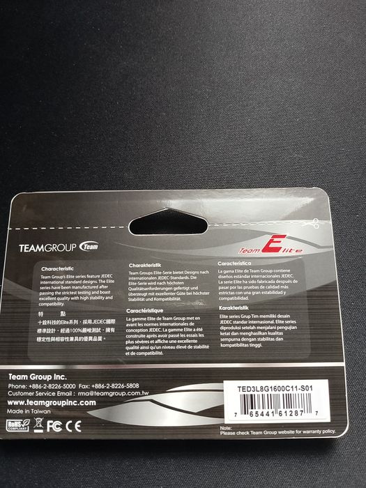 Оперативная память Team Elite DDR3 SO-DIMM 8GB/1600