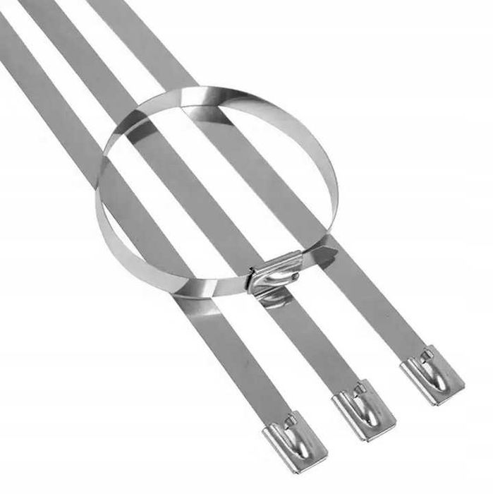 Zestaw opasek zaciskowych stalowych trytytki metalowe opaski 100szt