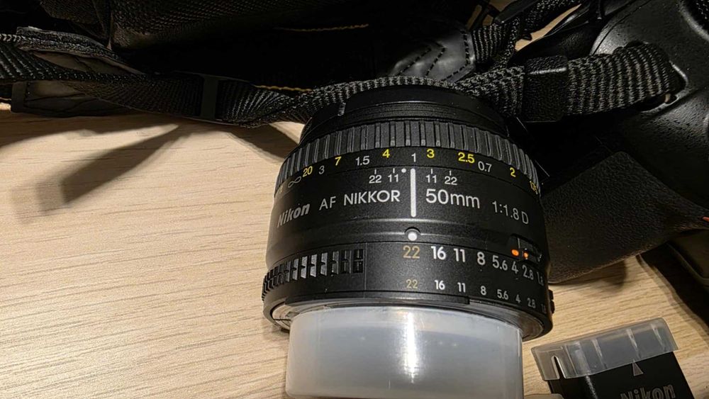 Aparat fotograficzny NIKON D3200+ 18-55 VR + obiektyw AF nikkor 50 mm