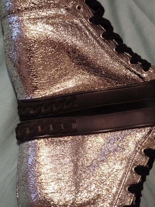 Srebrne buty za kostkę Casadei 39