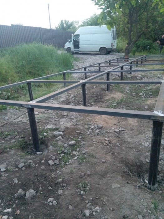 Винтовые сваи (гвинтові палі), геошуруп, свайний фундамен