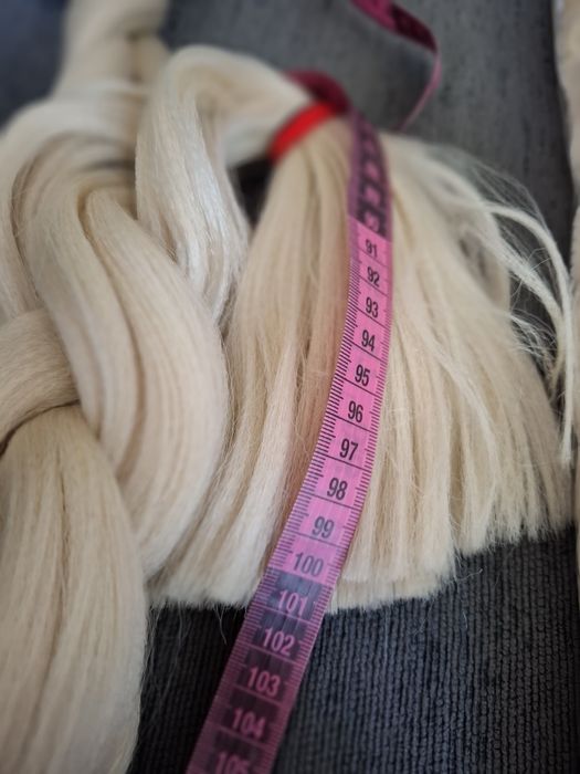 Cabelo jumbo postiço loiro para trançar