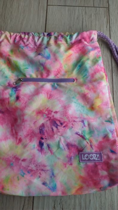 Worko plecak Loozz kolory tęczowe piękne kieszonka