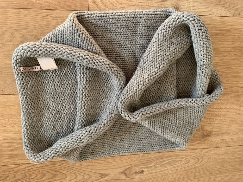 Szal komin gruby Anna Field szary