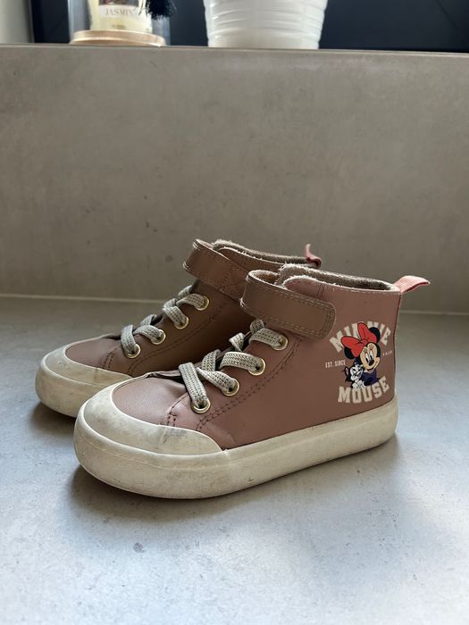 Botki trampki H&m 27 rozmiar minnie mouse pudrowy róż