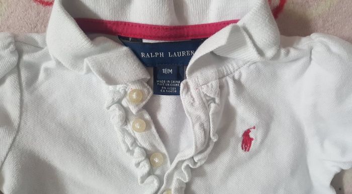 Ralph Lauren sliczna koszulka snieznobiala 18 m-cy
