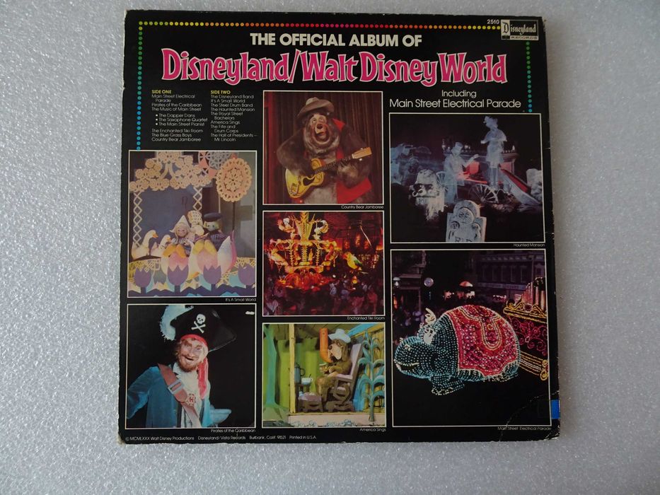 Disco vinil LP Disneyland / Walt Disney World