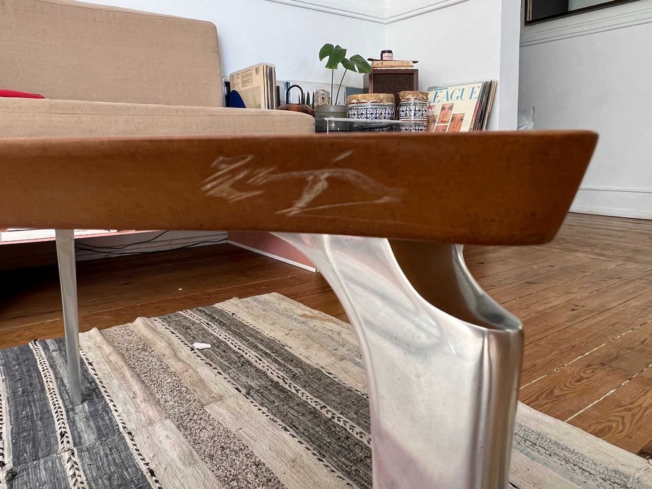 Mesa Vintage em Teak e Aço - Bruno Mathsson Replica - LX -Coffee Table