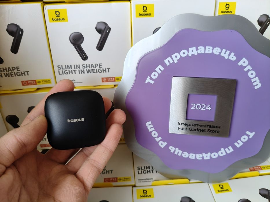 Навушники бездротові BASEUS Bowie E16 TWS Black