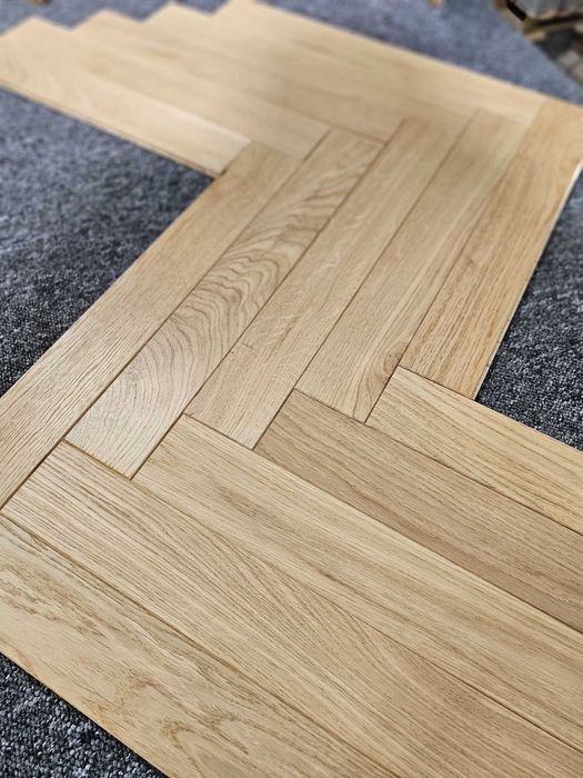 Jodełka dębowa klasyczna lakier neutral 11x68x470, klasa select